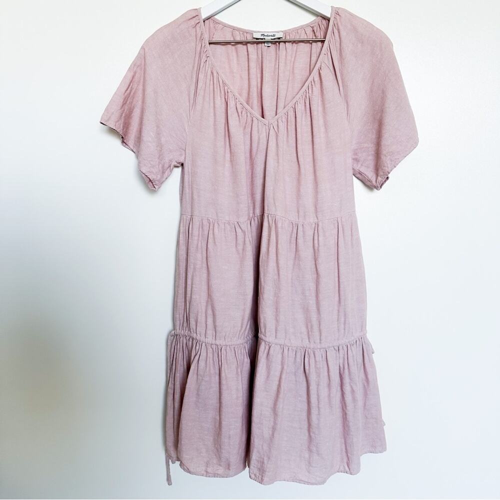 Madewell Linen Blend Lorelei Mini Dress - Picture 3 of 15